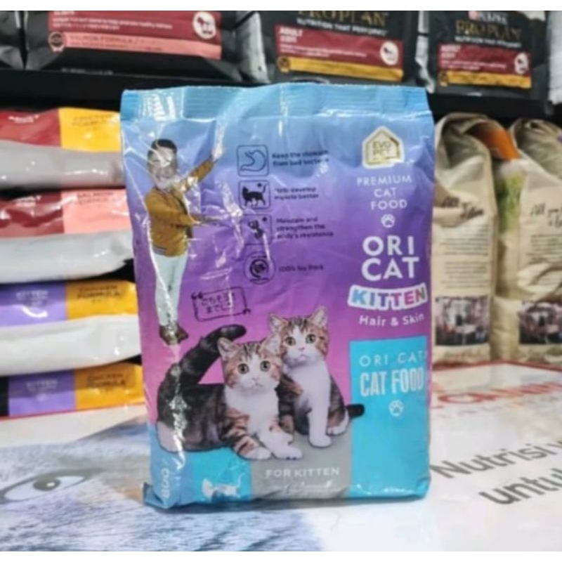 Oricat kitten 800gr, kibble ikan/makanan kucing kecil