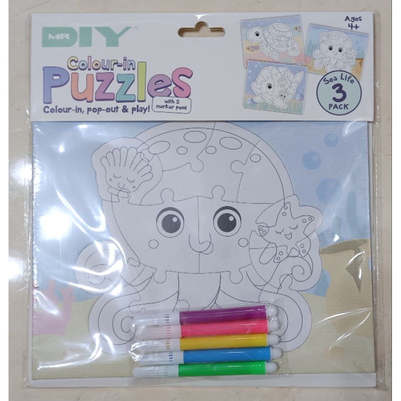 DIY coloring puzzle