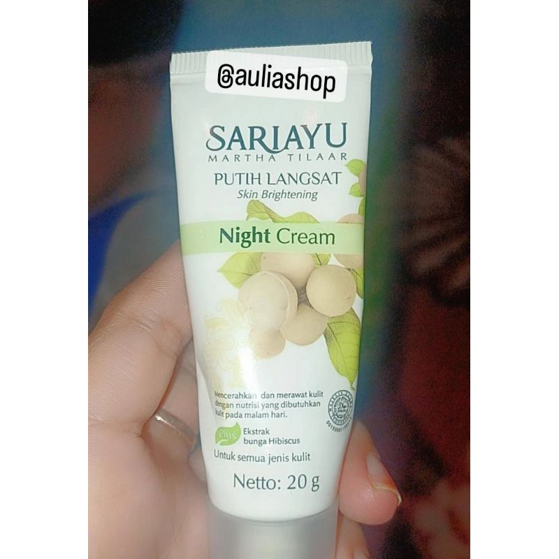 Sariayu putih langsat night cream