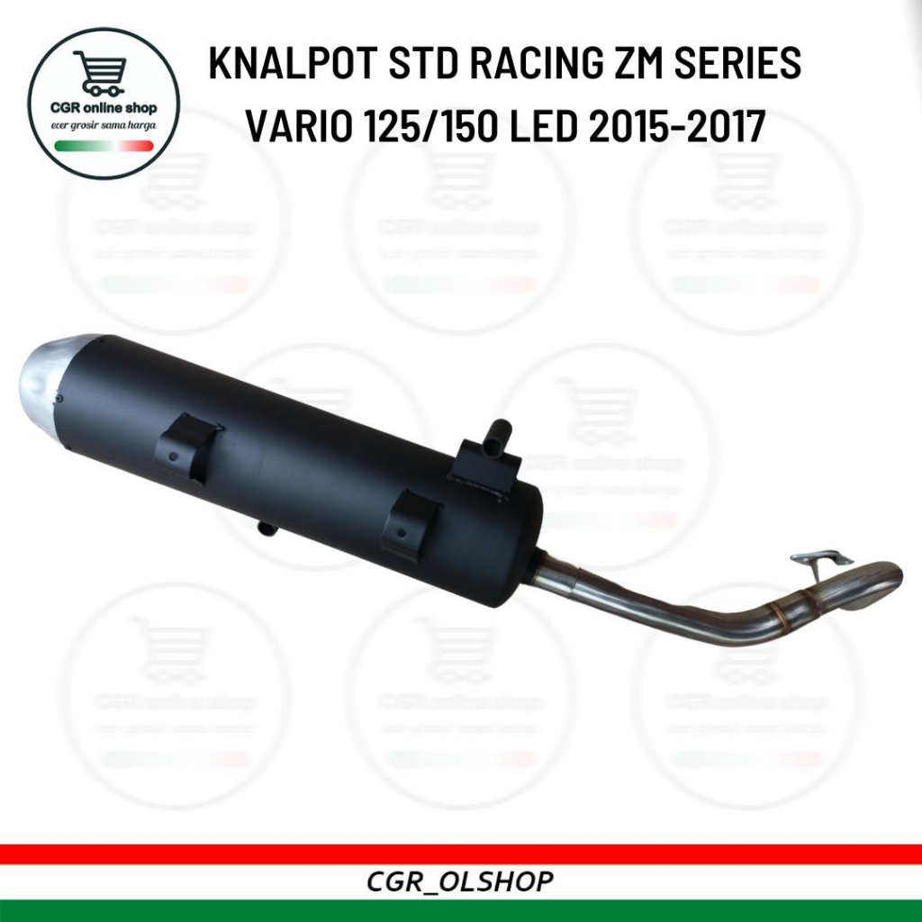KNALPOT STANDAR RACING MDL TZM VARIO 125/150 LED OLD 2015-2017