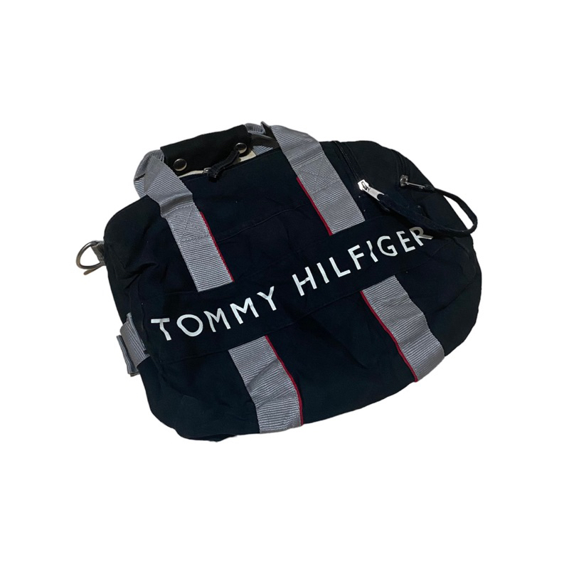 tommy hilfiger duffle bag tas second bekas