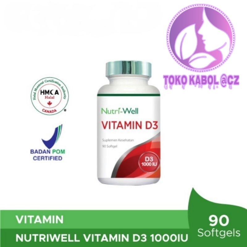 Nutriwell Vitamin D3 1000 IU Asli - Nutri Well Vitamin D3 1000 IU - Nutri-Well Vitamin D3 1000 IU Te