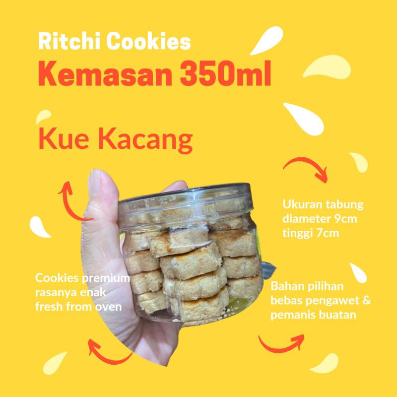 

Kue Kering KUE KACANG Cookies Premium Gratis Ongkir Kemasan Tabung 350ml