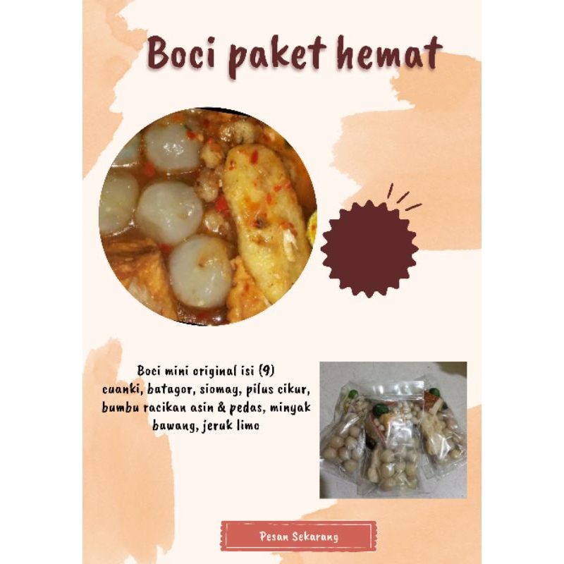 

Boci hemat (original)