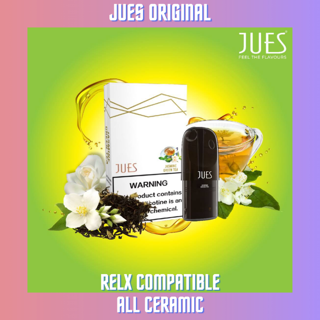 JUES Pods Pro Jasmine Green Tea atau Teh Hijau (Cocok dengan Relx Infinity Essential Phantom)