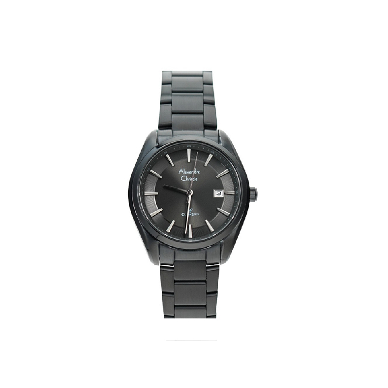 JAM TANGAN WANITA ALEXANDRE CHRISTIE AC 8648LD BLACK RANTAI ORIGINAL