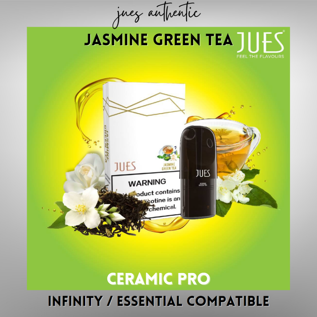 JUES Pods Pro Ceramic - Jasmine Green Tea - Compatible with RELX Infinity Essential