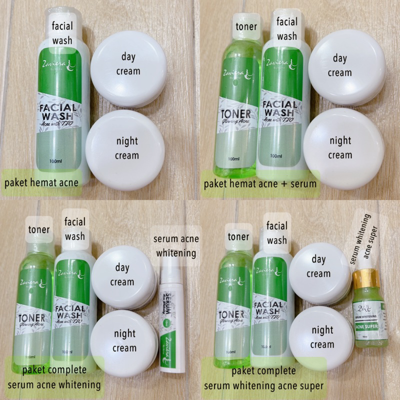 Zaviera skincare glowing acne dan booster acne bestseller