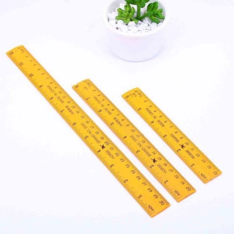 

Penggaris Kayu 30cm KUALITAS TEBAL HORSE BRAND (1 pcs)