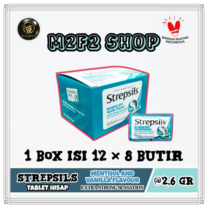 

Permen Strepsils Mentholand Vanilla Flavour - 249,6 gr (Kemasan 1 Box)