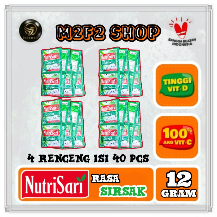 

NutriSari Minuman Serbuk Sirsak Sachet - 12 gr (Kemasan 4 Renceng)