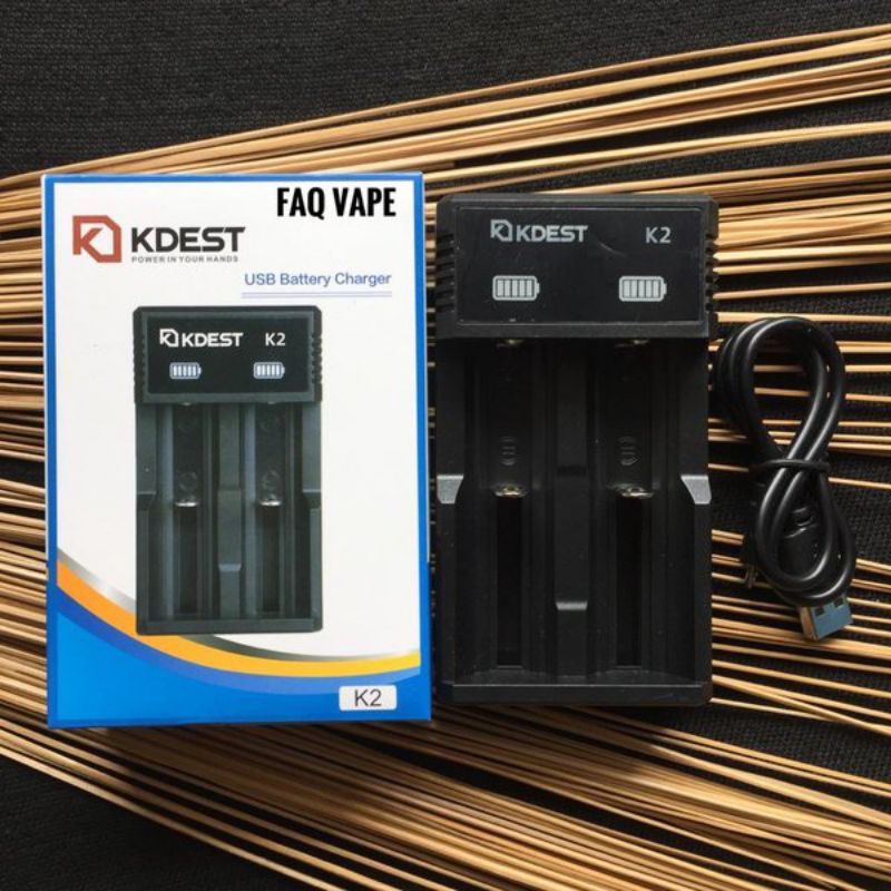 KDEST Usb Battery charger 2 pot Autentic
