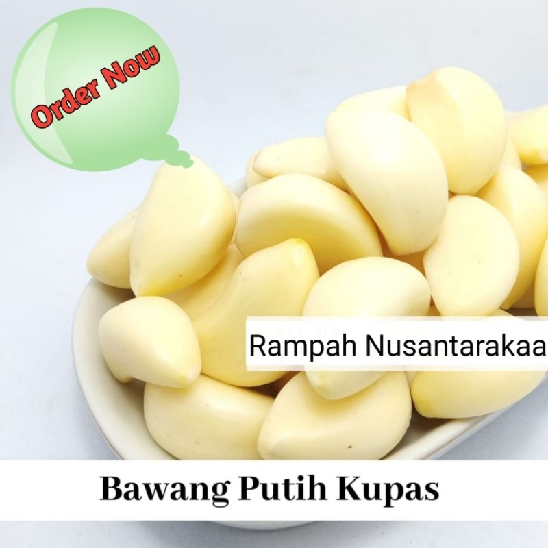 

Bawang putih kupas kemasan 250 gram