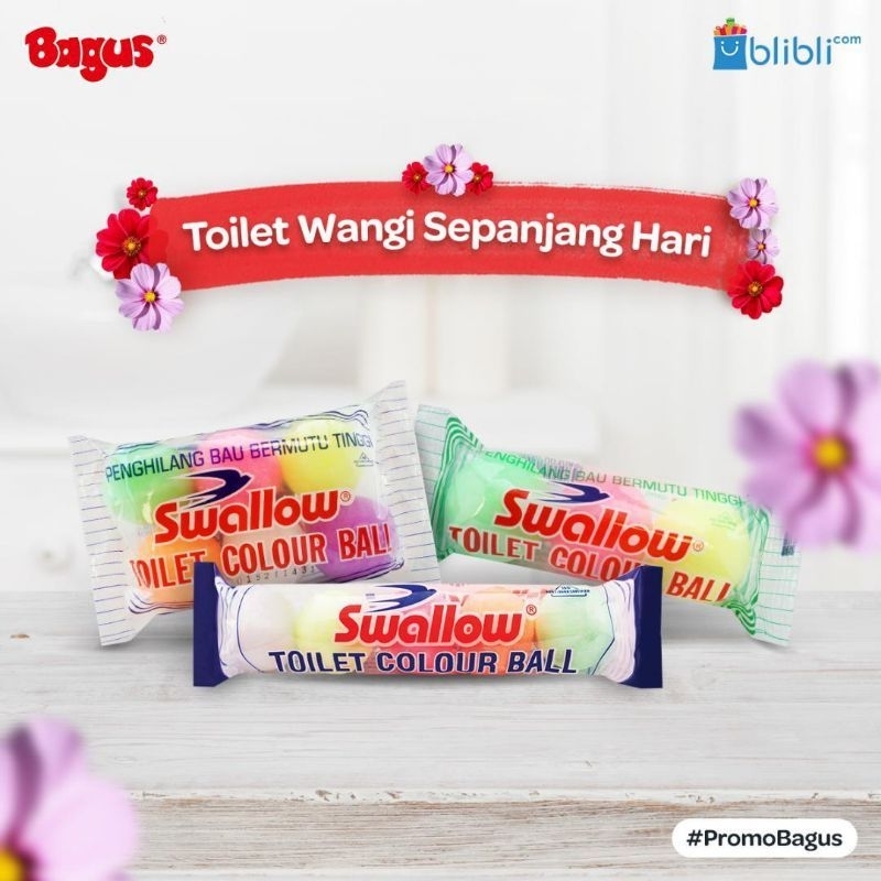 Swallow Toilet Colour Balls 3' Kamper Toilet Bola