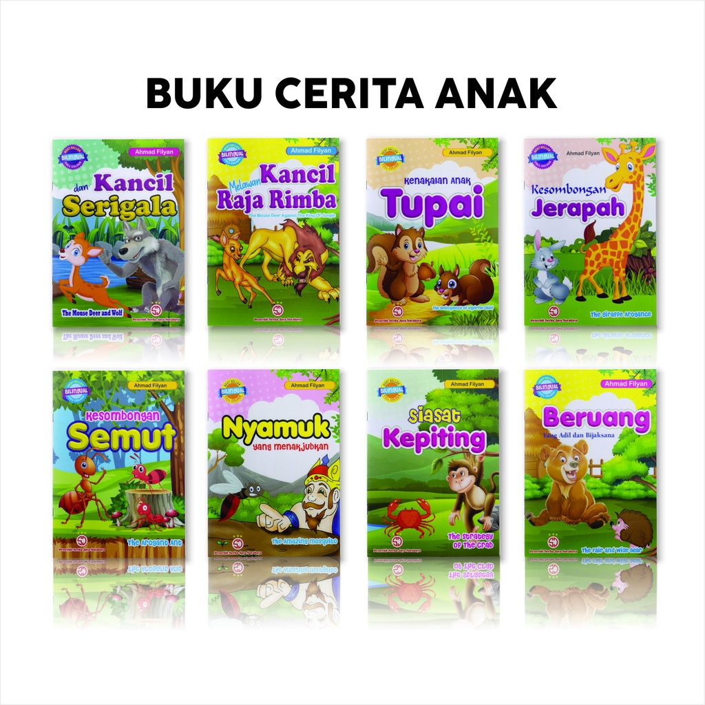 MEDAN READY INSTANT BUKU CERITA / Dongeng Bilingual Indonesia Inggris / Buku Cerita Anak / Buku Cerita Balita