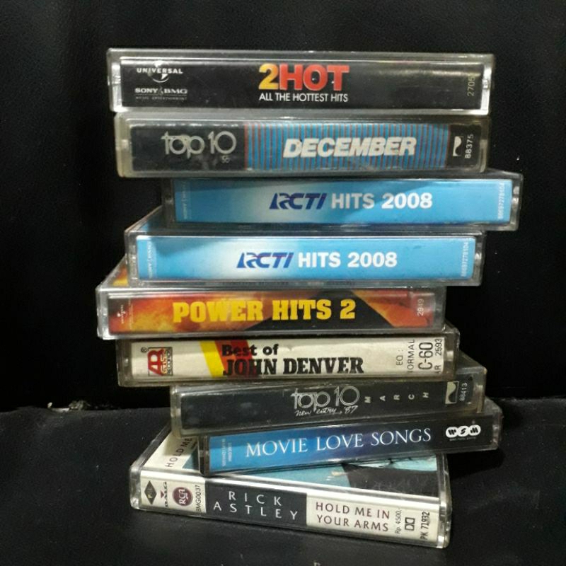 Kaset Pita Barat Nirvana/Metallica/Coldplay/Michael Jackson/Elvis/Queen/The Cure DLL