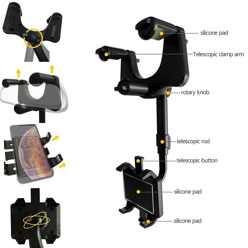 Phone Holder MURAH / Holder HP Dashboard Mobil / Penyangga Handphone Murah