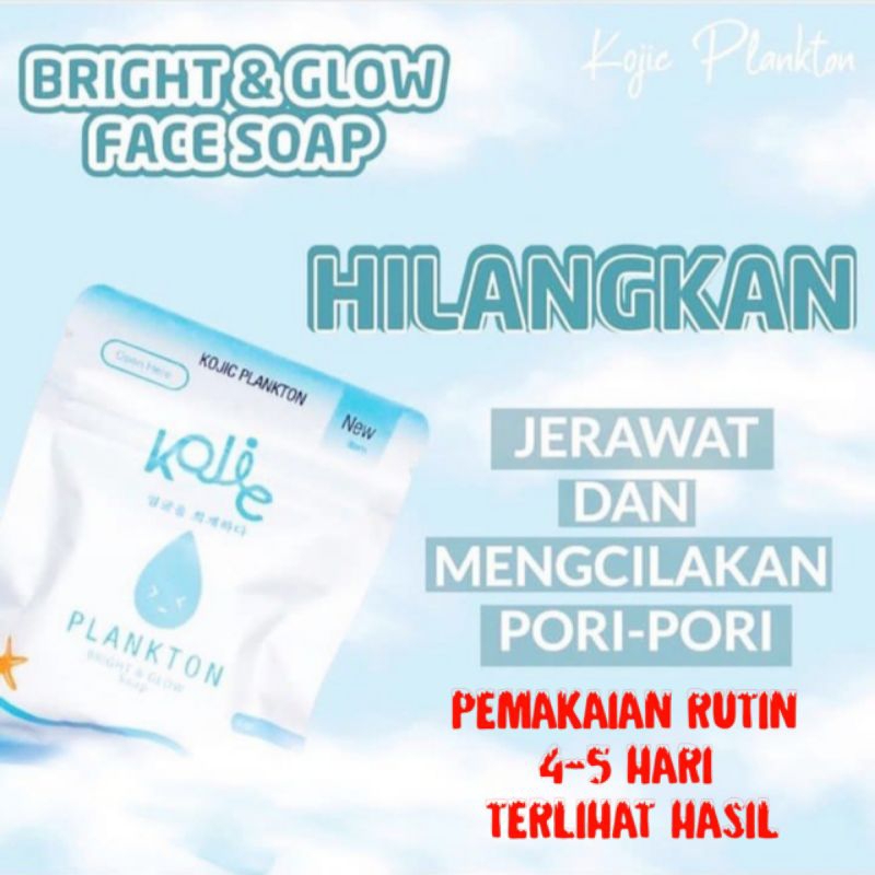 [ORI] Sabun KOJIE PLANKTON Bright &amp; Glow Soap 40gr
