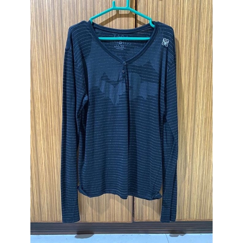 PRELOVED ZARA MEN'S LONG SLEEVES TSHIRT SIZE M 38 / BAJU KAOS LENGAN PANJANG PRIA