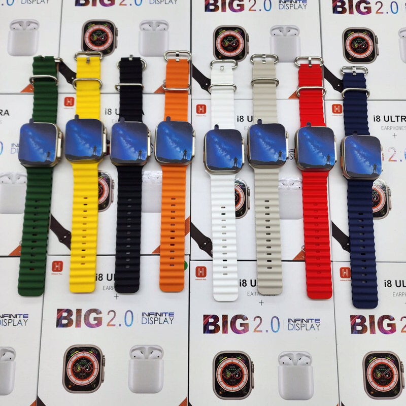smartwatch i8 ultra plus earphone