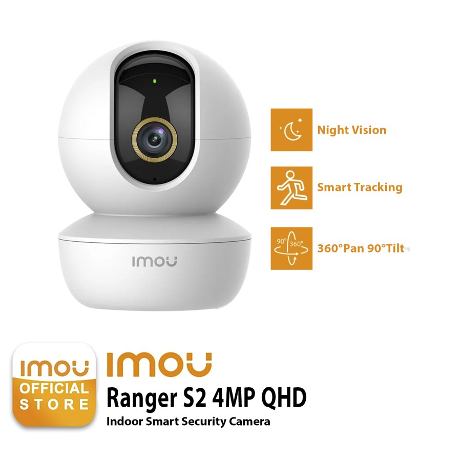 Indoor CCTV IMOU RANGER S2 4MP QHD Wireless Smart Security Camera GARANSI RESMI