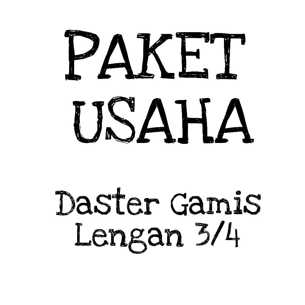 PAKET USAHA isi 4pcs DASTER GAMIS LENGAN 3/4