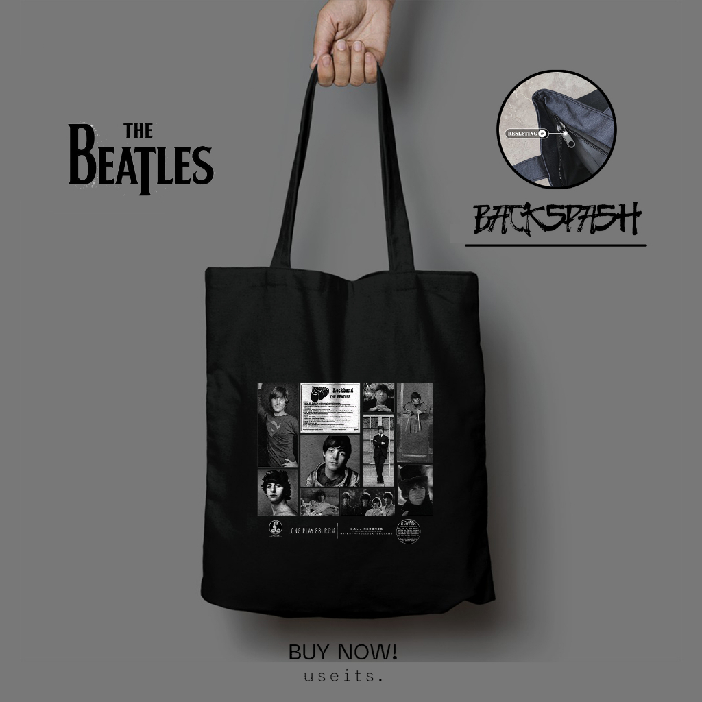 Totebag Tas Band The Beatles Custom Pria Wanita - THE BEATLES