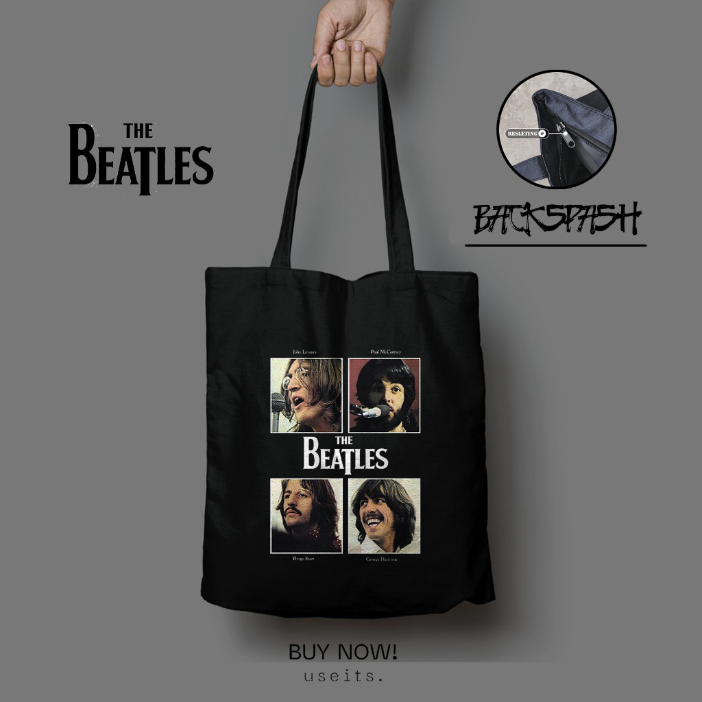 Totebag Tas Band The Beatles Custom Pria Wanita - THE BEATLES