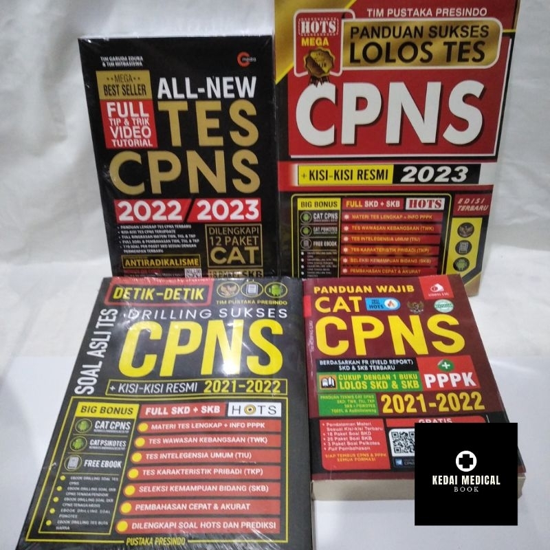 BUKU SERI-SERI CPNS TAHUN 2022-2023 BEBAS PILIH TERBARU