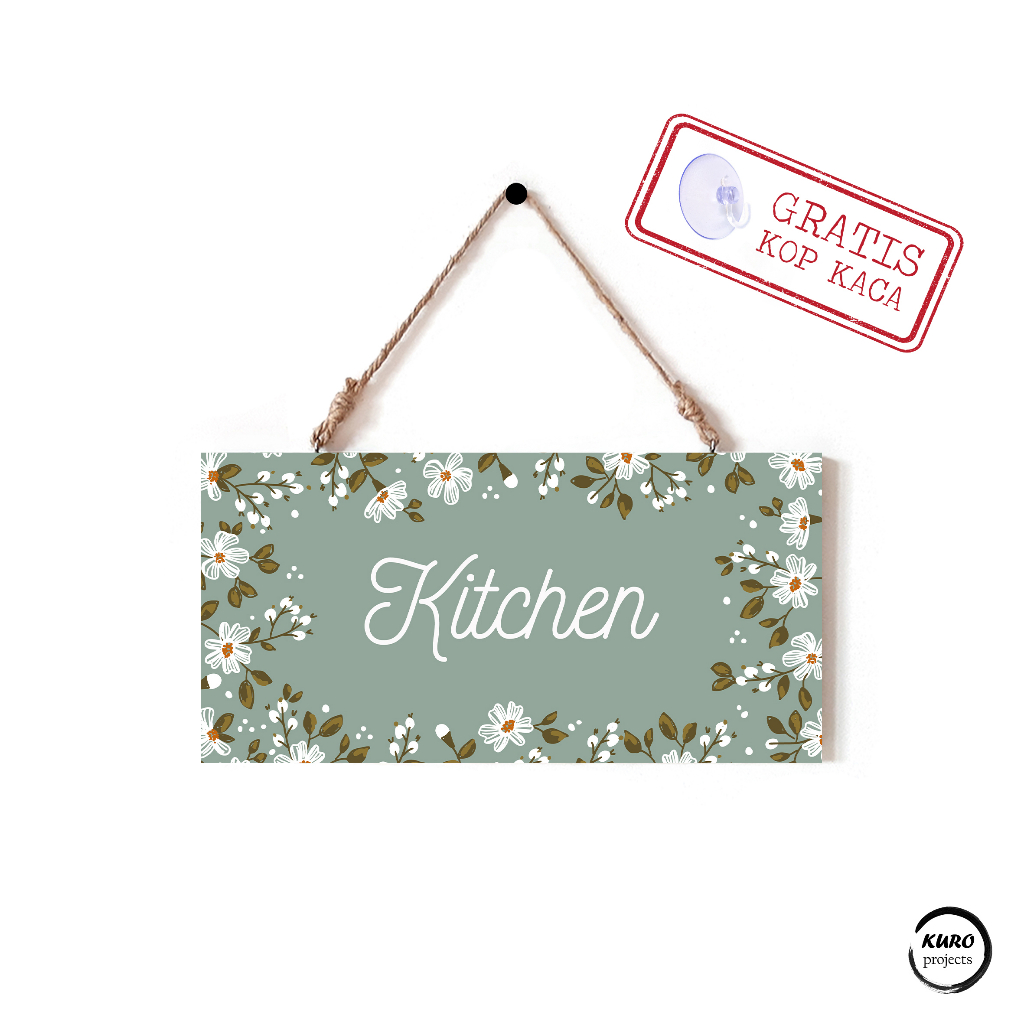 Kuro Projects - Home decor Hiasan Gantungan Dinding Pintu Rumah tulisan Assalamualaikum, Welcome, Op