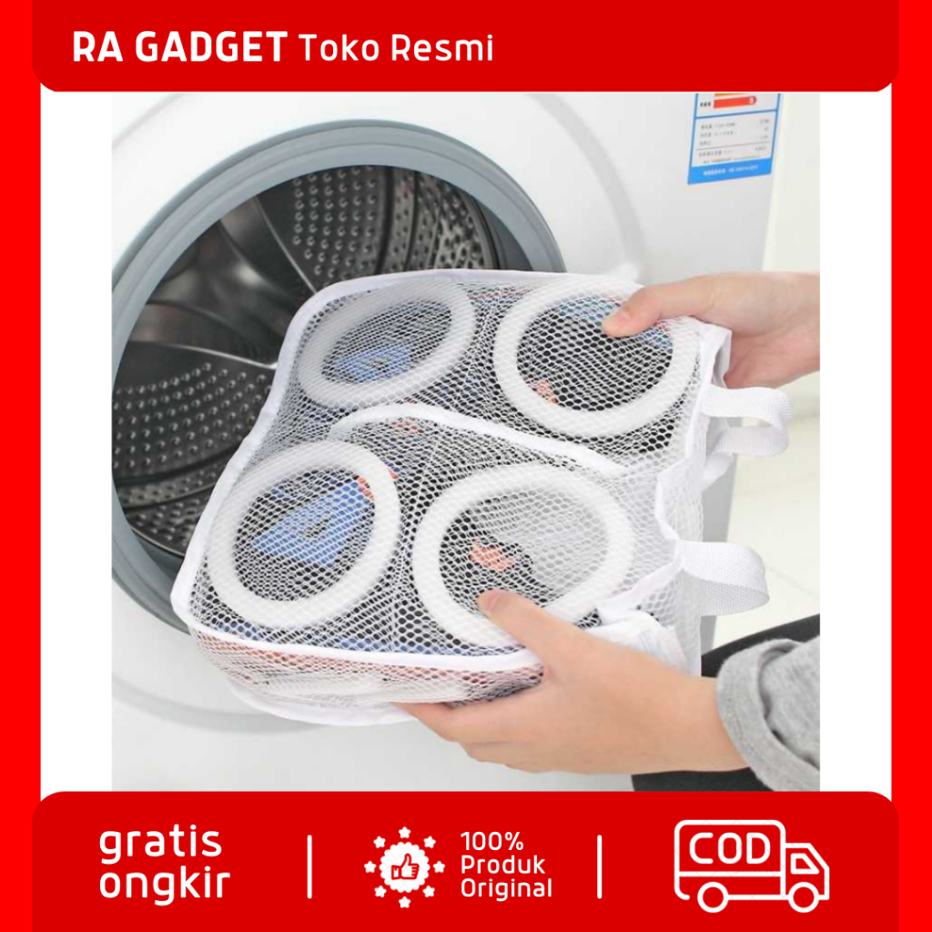 Kantong Mesin Cuci Laundry Shoes Washing Mesh Bag / Kantung Tas Keranjang Jaring Tempat Baju Pakaian
