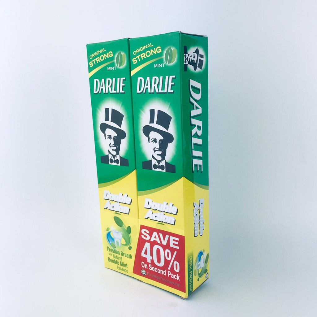 Double Action* Darlie* Pasta Gigi* Original Strong Mint* Isi 2pcs