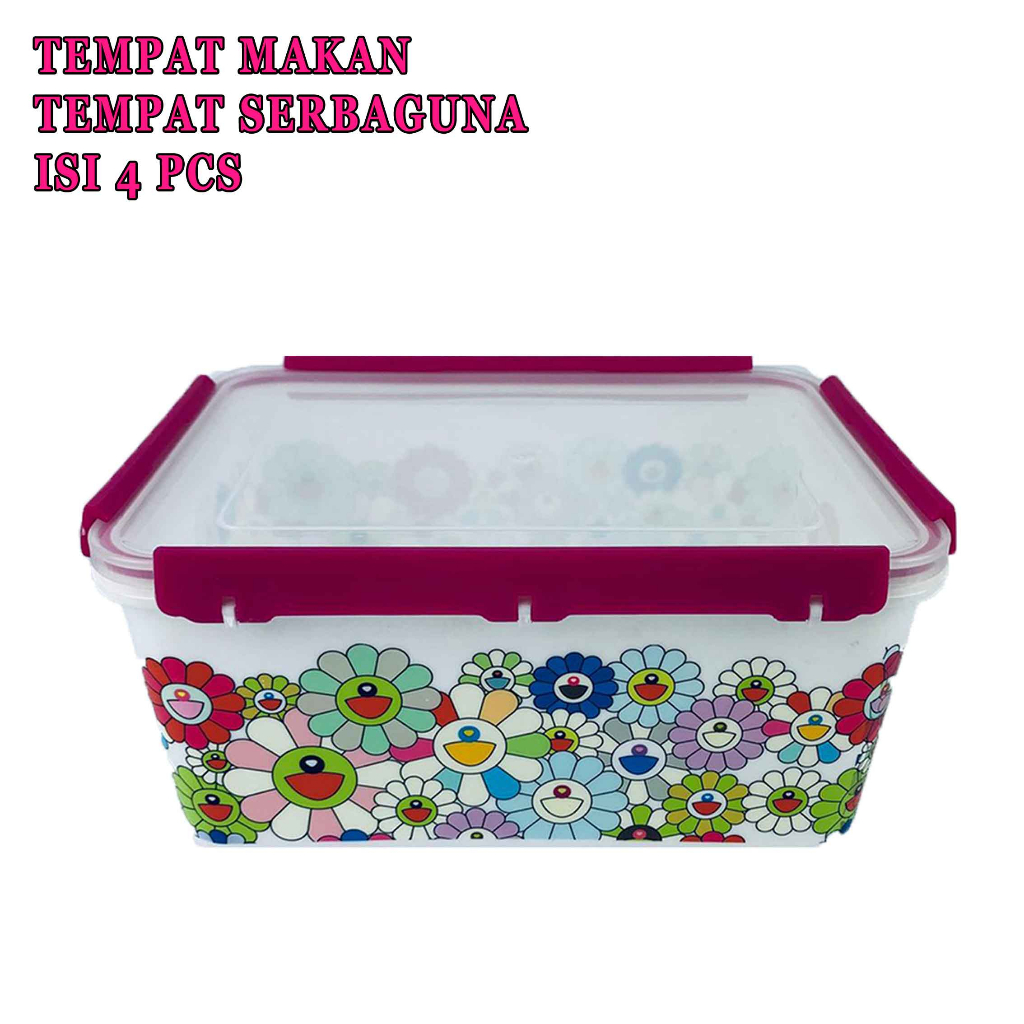 Tempat makan 3 warna* Tempat makan 4 ukuran* Tempat makan impor