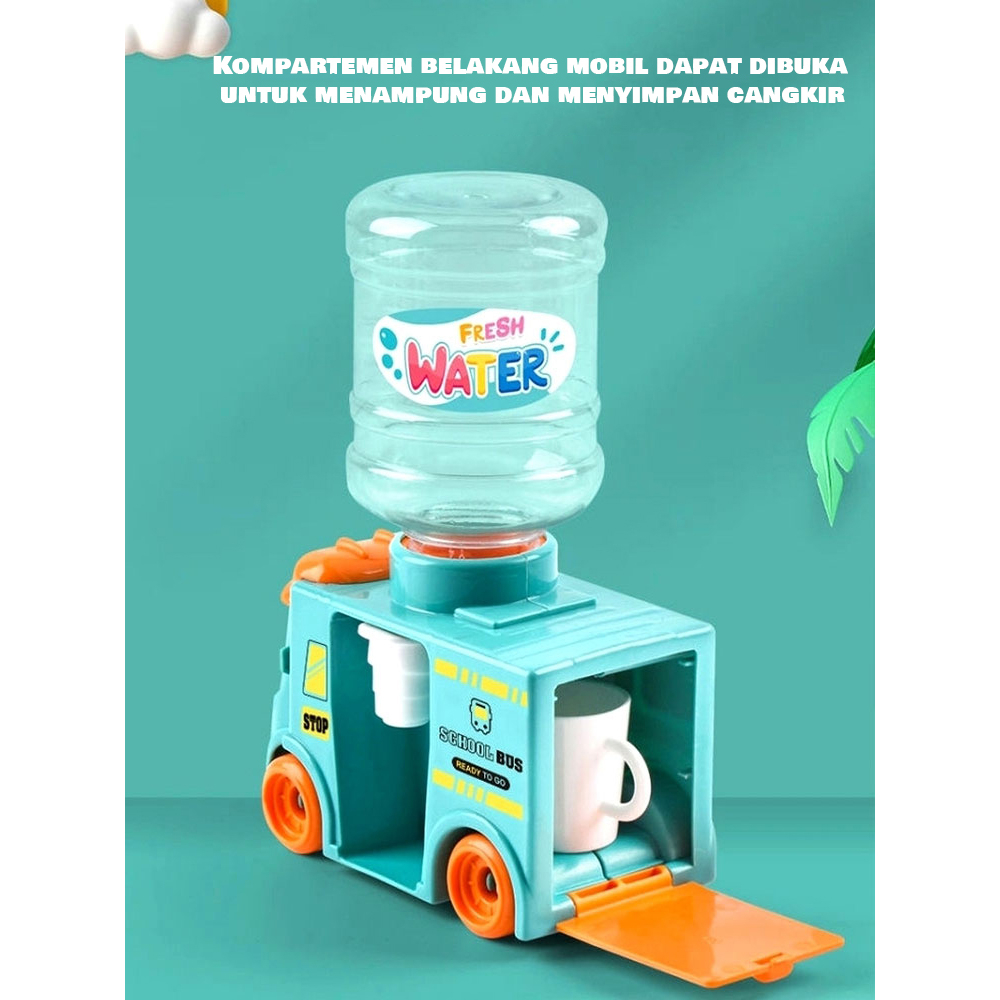 Dispenser Minum Anak Tayo Mobil-mobilan Karakter Lucu