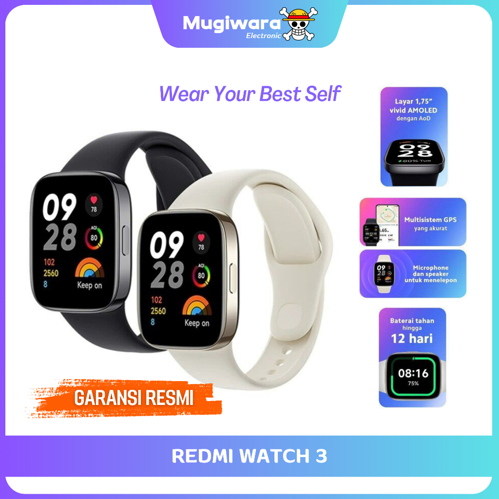 Xiaomi Redmi Watch 3 Smart Watch 1.75&quot; AMOLED Display