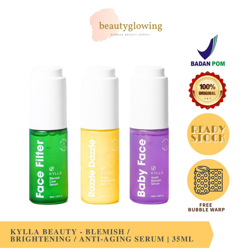 KYLLA Beauty Series Razzle Dazzle Stellar Brightening Face Filter Blemish Care Baby Face Youth Booster Serum 35ml