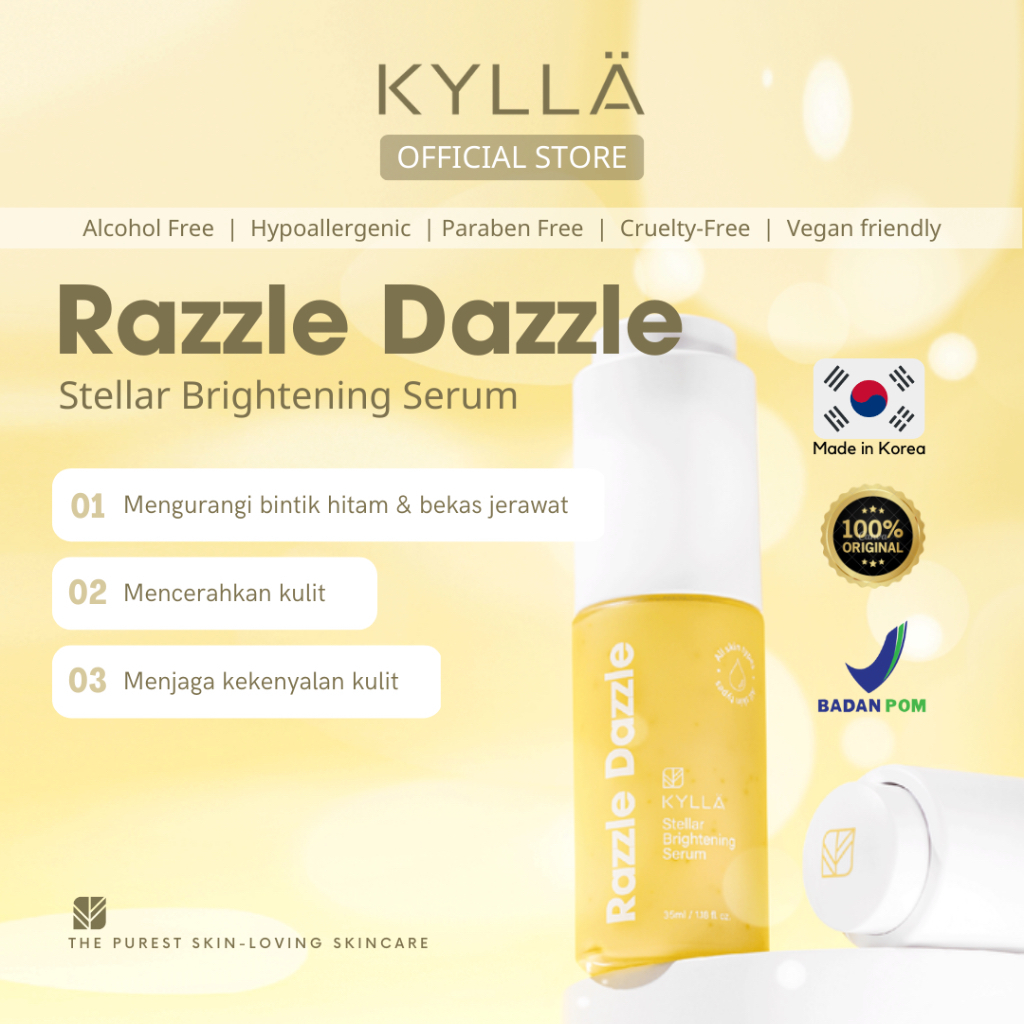 KYLLA Beauty Series Razzle Dazzle Stellar Brightening Face Filter Blemish Care Baby Face Youth Booster Serum 35ml