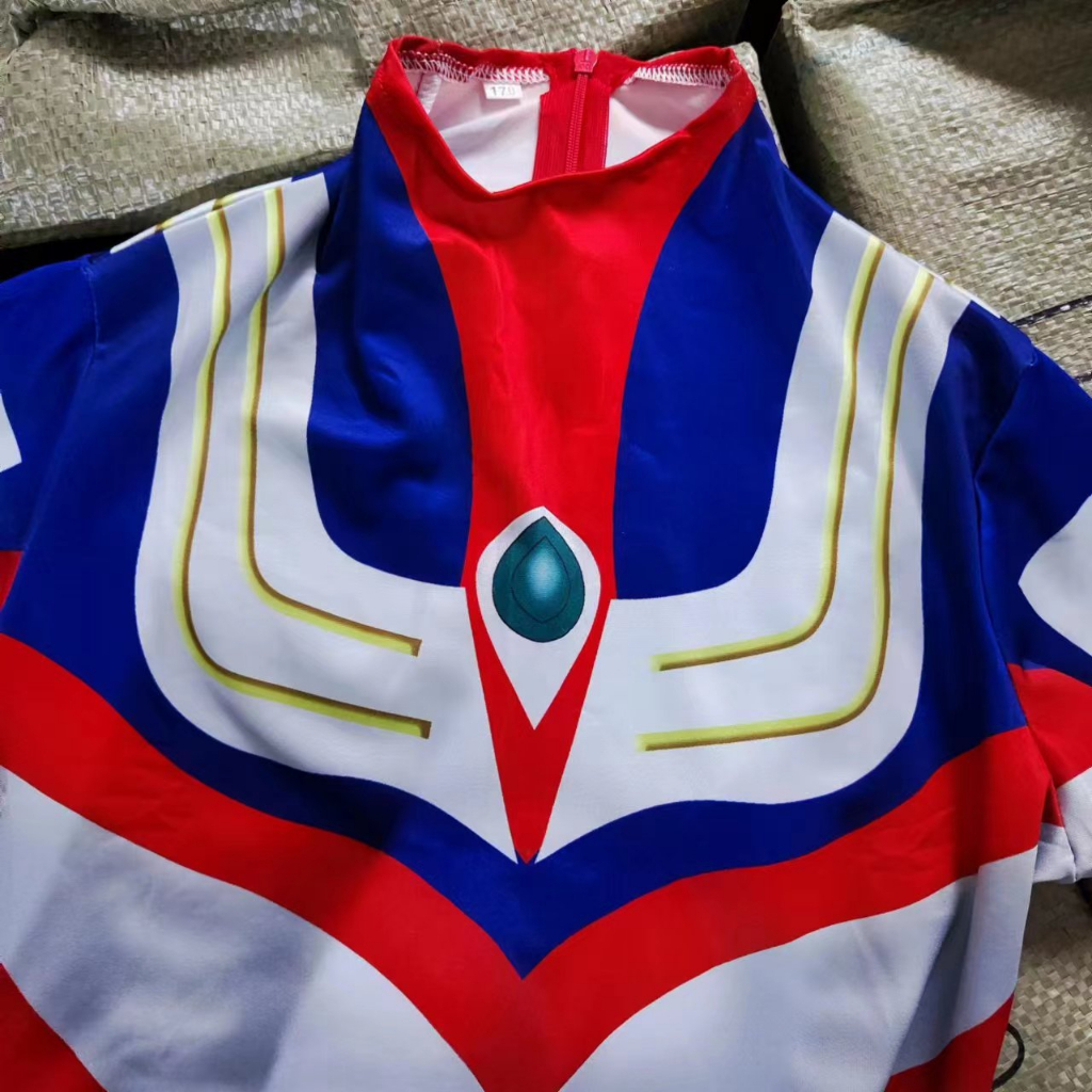 Kostum Ultraman Dewasa dan Kostum Halloween Cosplay Pria Bodysuit Anak Laki -Laki