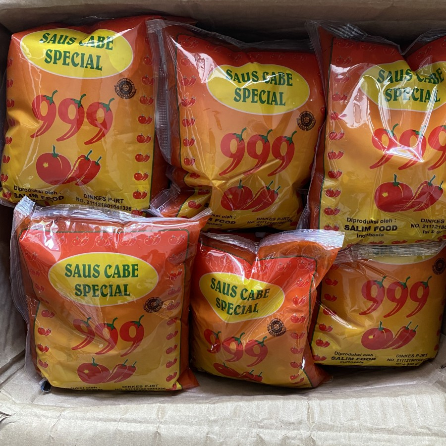 

Saus Cabe Spesial Merk 999 Kemasan 400 Gram Murah & Hemat