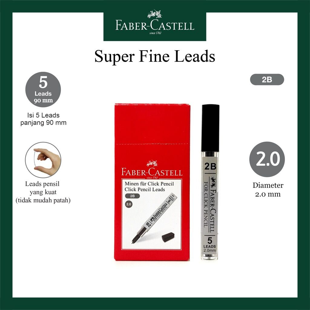 

ISI PENSIL MEKANIK 2.0 FABER CASTELL 132812