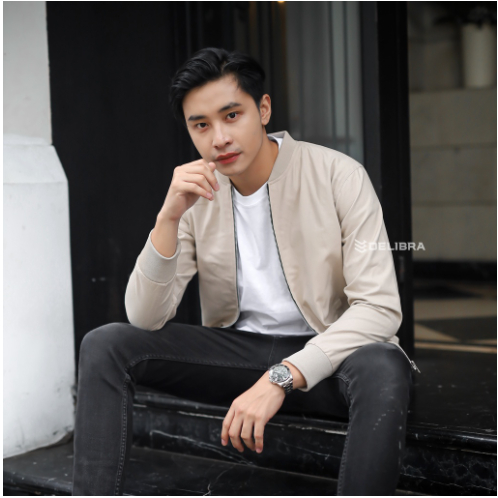 Libra Jaket Canvas Light Cream Jaket Bomber Pria Original Jaket Pria Bomber Jaket Pria Dewasa Jaket 