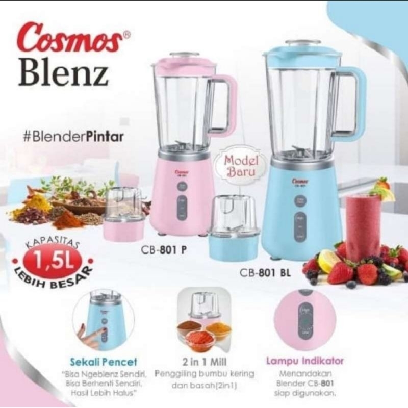 Blender Cosmos Smart Blenz CB 801 / CB801 GARANSI RESMI