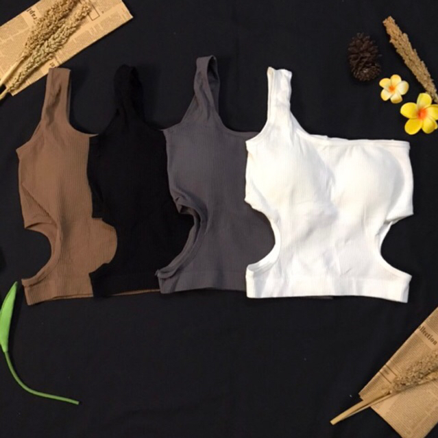 Tankop Wanita Model Baru Crop Top Tanktop Bra