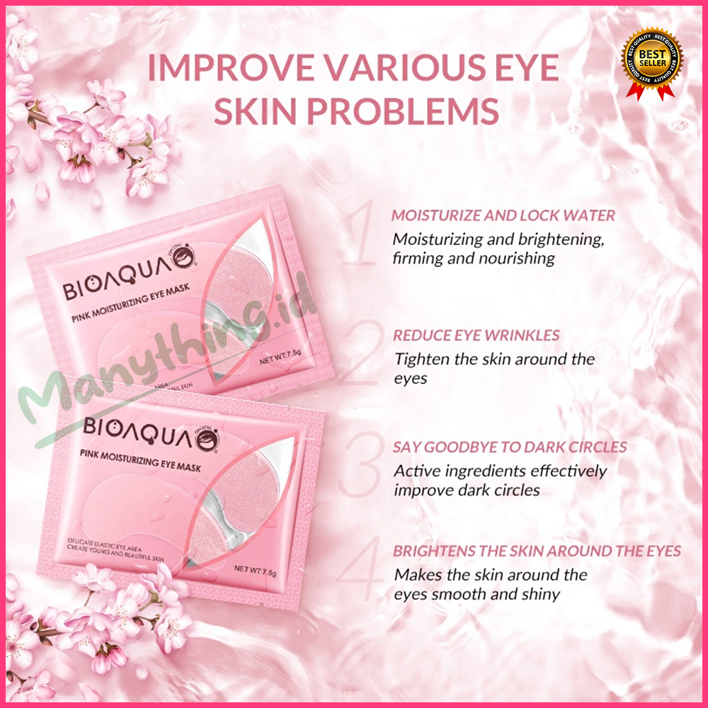 [BPOM] BIOAQUA eye mask Moisturizing masker mata 7.5g Memudarkan kerutan mata