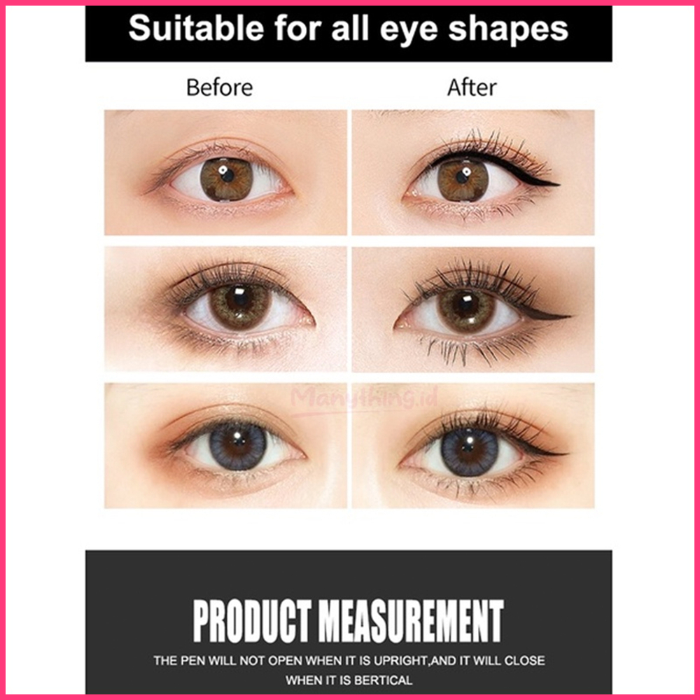 [BPOM] Eyeliner Stamp 2 In 1 Waterproof Liquid Eyeliner Pensil Waterproof Ukuran Stamp Small