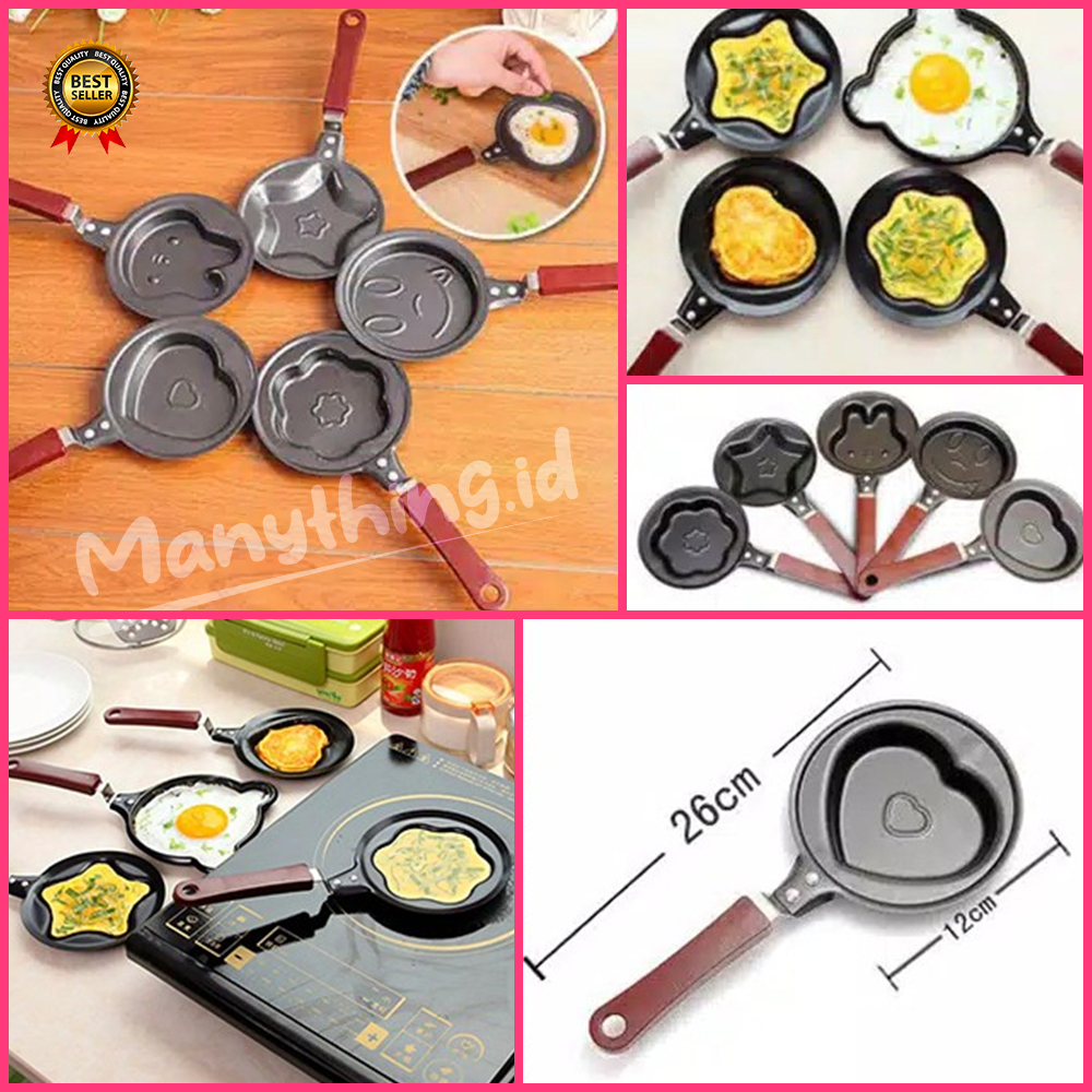 Wajan Panci Kuali Anti Lengket / FRYING PAN MINI / TEFLON MINI / Teflon Mini Non Stick Frying Fry Pan