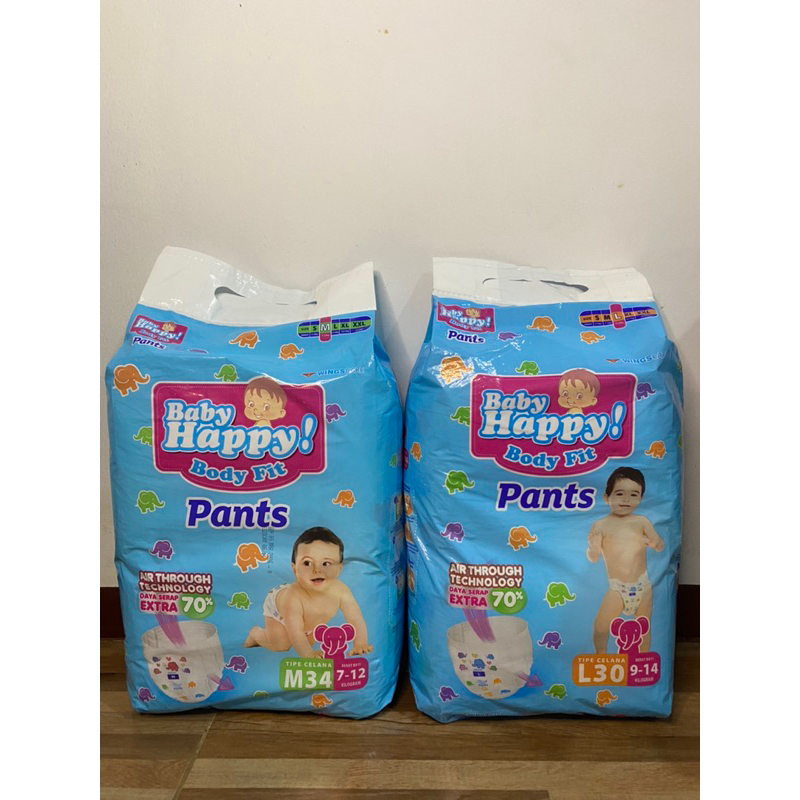 Baby Happy Pants Popok Bayi Ukuran M/L/XL