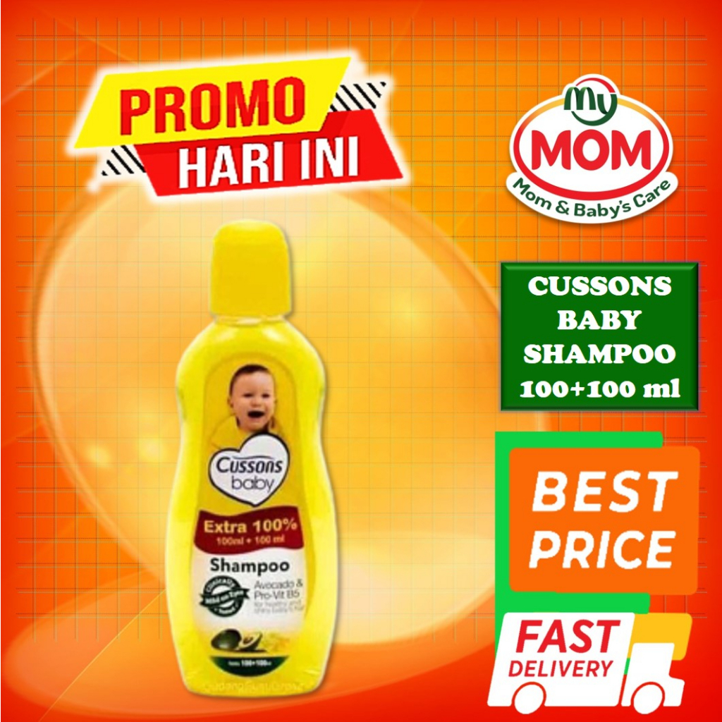 [BPOM] Cussons Baby Shampoo 100ml + 100ml &amp; 50ml + 50ml / Cusson Shampo Bayi 100 ml + 100 ml &amp; 50 ml + 50 ml / MY MOM