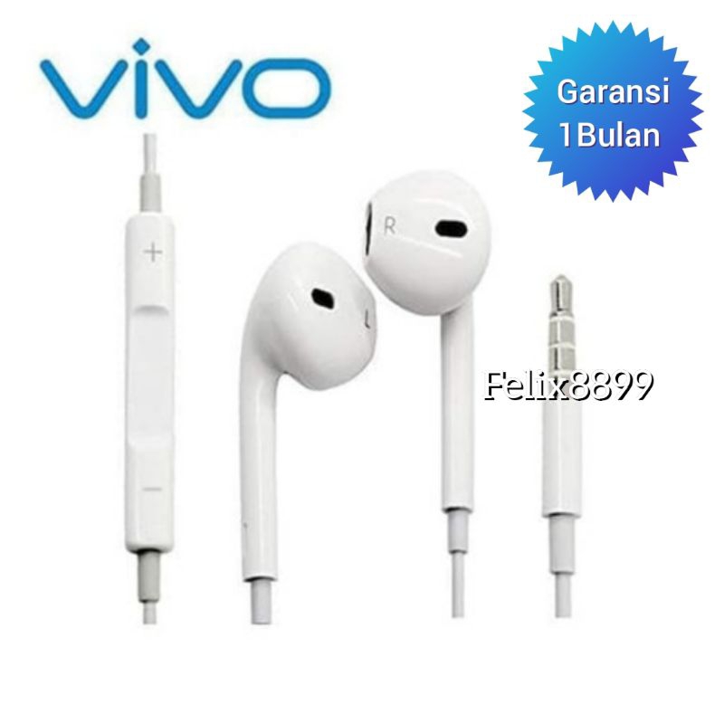 Headset Headset Earphone Vivo Original