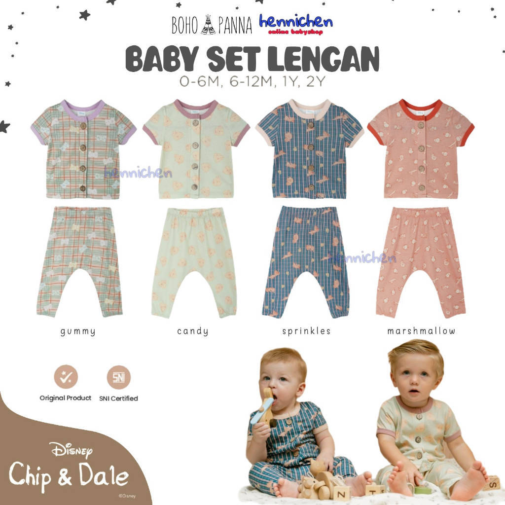 Bohopanna Baby Set Lengan MOTIF NEW 100% Cotton Adem part 2